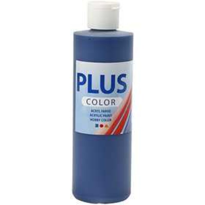 Plus Color Craft Paint, navy blue, 250ml 