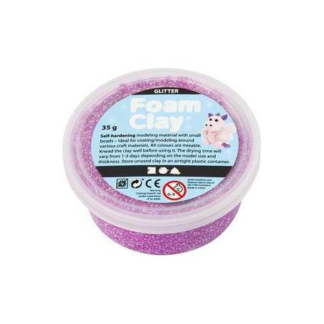 Foam Clay®, purple, glitter, 35g Modelling clay