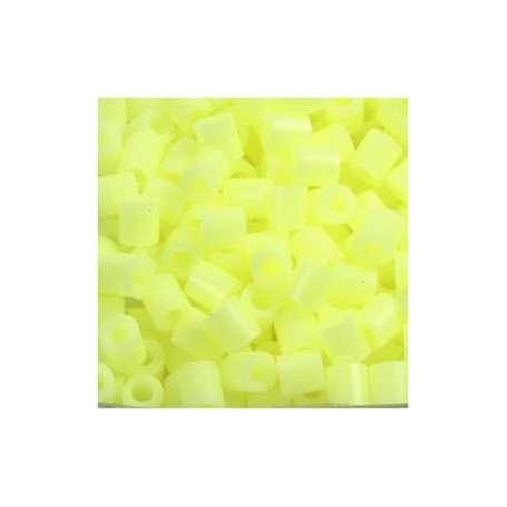 Fuse Beads, size 5x5 mm, hole size 2.5 mm, pastel yellow (16), medium, 1100pcs 