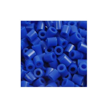 Fuse Beads, size 5x5 mm, hole size 2.5 mm, dark blue (21), medium, 6000pcs Pearl, button