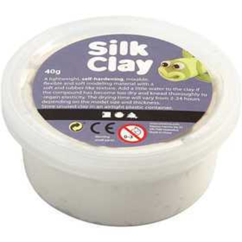 Silk Clay®, white, 40g Modelling clay