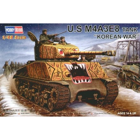 US M4A3E8 Tank Model kit