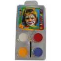 Eulenspiegel Face Paint - Motif Set, asstd colours, clown, 1set 