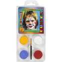 Eulenspiegel Face Paint - Motif Set, asstd colours, clown, 1set Painting