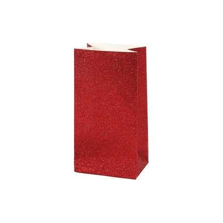 Paper Bags, H: 17 cm, size 6x9 cm, red, 8pcs, 200 g Packaging, box and storage
