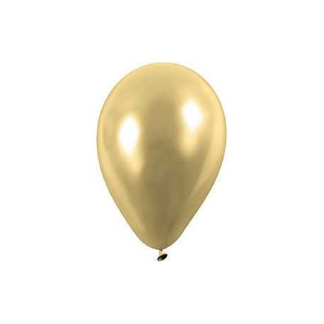 Balloons, gold, D: 23 cm, round, 8pcs Party item, outdoor and miscellaneous