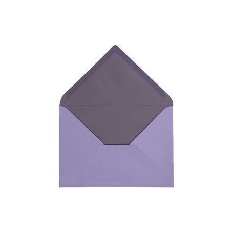 Envelope, dark lilac/lilac, size 11.5x16 cm,  100 g, 10pcs Cards and envelopes