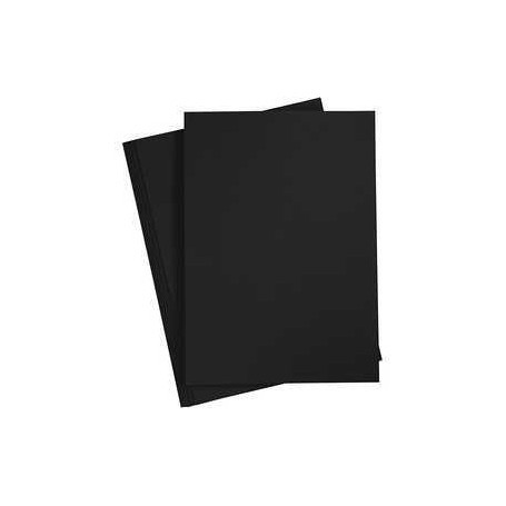 Card, black, A4 210x297 mm,  220 g, 10pcs Various papers