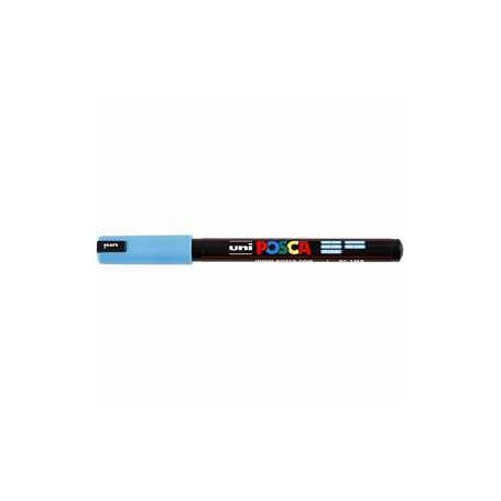 Uni Posca Marker, line width: 0.7 mm,  PC-1MR , light blue, extra-fine, 1pc 