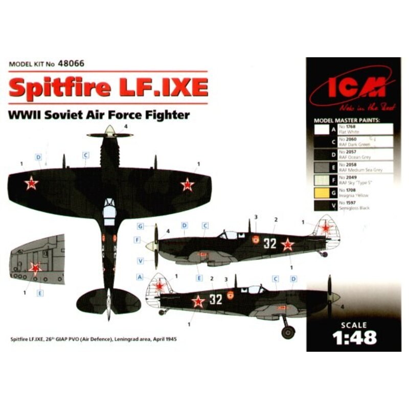 ICM48066 Supermarine Spitfire LF.IXE USSR