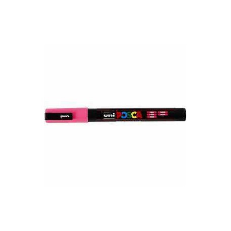 Uni Posca Marker, line width: 0.9-1.3 mm,  PC-3M , pink, fine, 1pc 