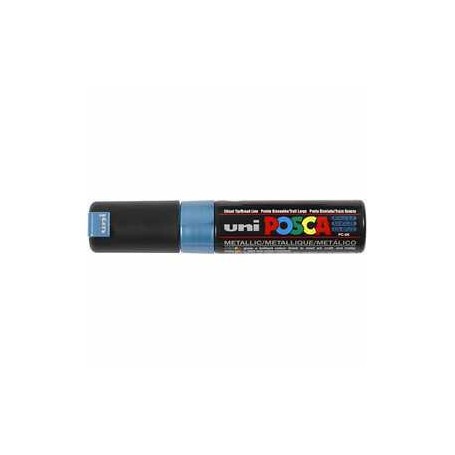 Uni Posca Marker, line width: 8 mm,  PC-8K , metallic blue, broad, 1pc 