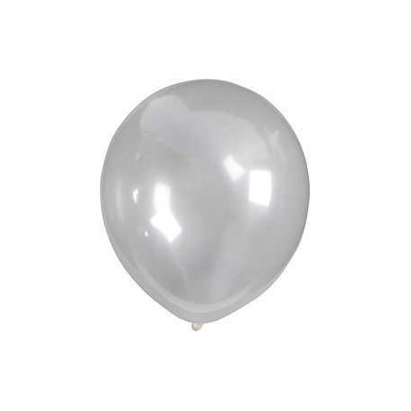 Balloons, transparent, D: 23 cm, round, 10pcs Party item, outdoor and miscellaneous