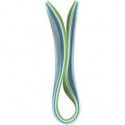 Quilling Paper Strips, W: 5 mm, L: 78 cm, blue, turquoise, green, lime green, 100pcs, 120 g Various papers