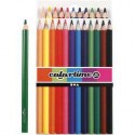 Colortime colouring pencils, lead: 5 mm, asstd colours, Jumbo, 12pcs Various pencils and markers
