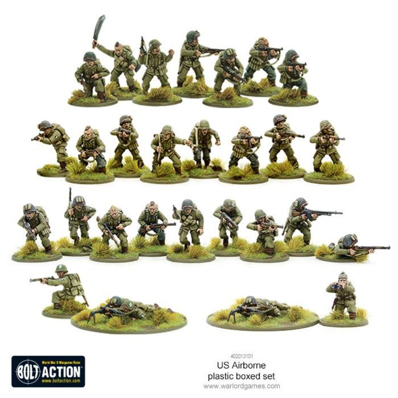 US Airborne Add-on and figurine sets for figurine games