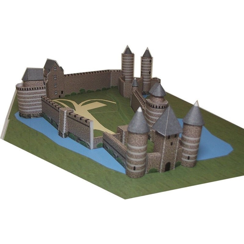 Model Château de Fougères (35) Building model kit