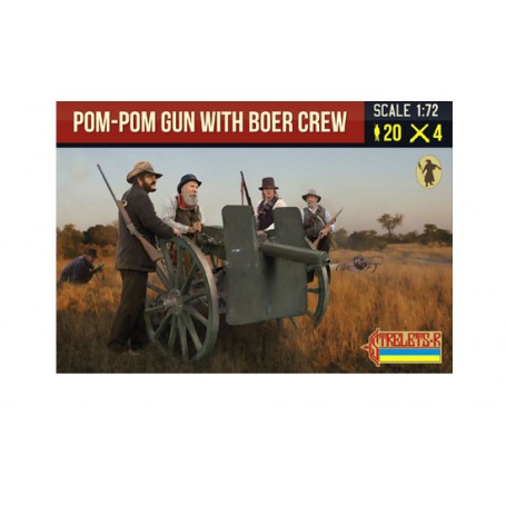 Pom-Pom Gun with Boer Crew Figures