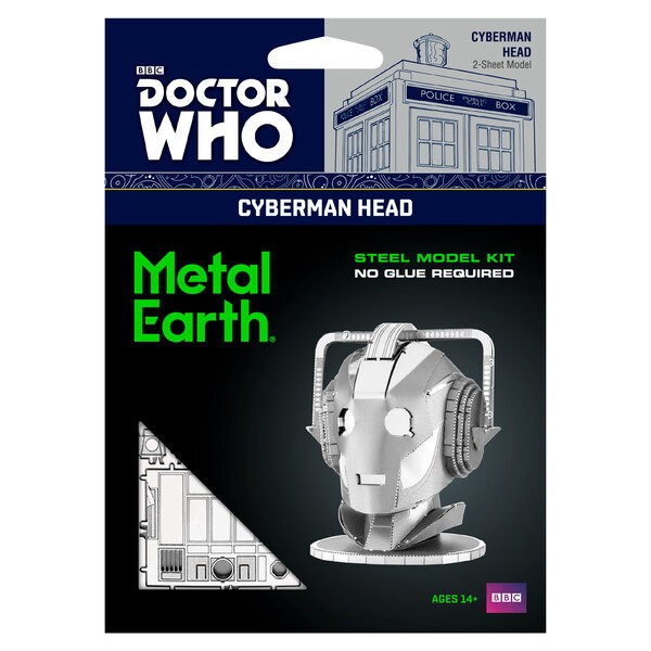Doctor Who Cyberman Head Metal Earth