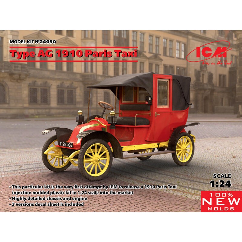 Renault Type AG 1910 Paris Taxi de la Marne (100% new molds) 