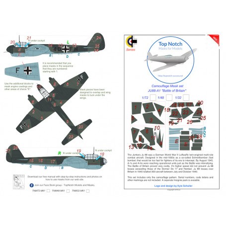 Junkers Ju-88A-1 "Battle of Britain" (designed to be used with Revell kits) 