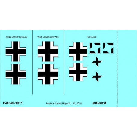 Decals Focke-Wulf Fw-190A-2 national insignia 1/48 (designed to be used with Eduard kits) 