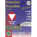 Decals Austrian Air Force Roundels.132 Roundels in 1:144, 1:72, 1:48 & 1:32 Scale 