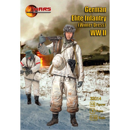 German Elite Troops in winter troops WWII Figures