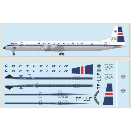 Canadair CL-44J - Loftlei?&deg;ir includes a laser-printed decal. Model kit