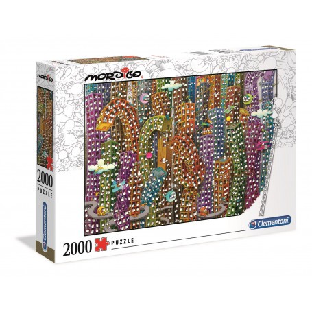 Puzzle Mordillo Panorama 2000 pieces - The Jungle 