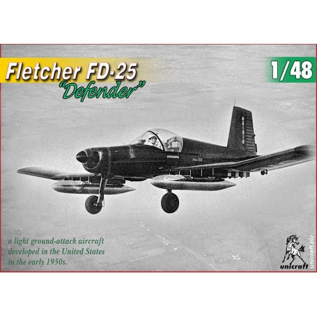 Fletcher FD-25 "Defender" US 1950's light ground attack aircraft Model kit