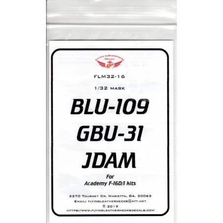 BLU-109 GBU-31 JDAM (designed to be used with Academy kits) F-16 kits 