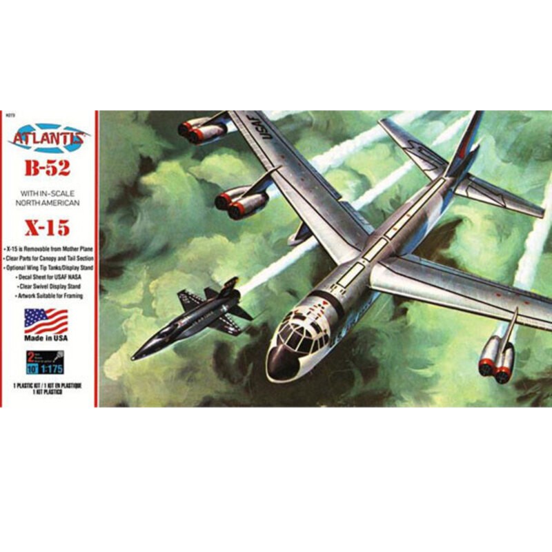 B-52 and X-15 with swivel support 1/175 Model kit