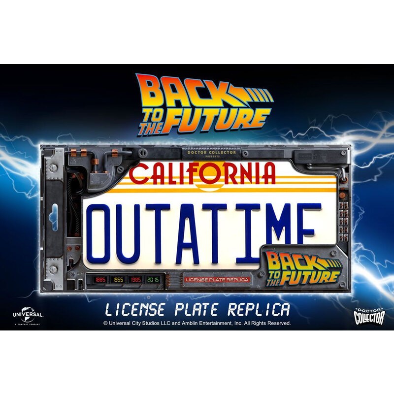 DOCO-95128 Back to the Future replica 1/1 license plate Outatime