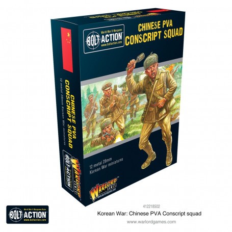 Chinese PVA Conscript Squad Add-on and figurine sets for figurine games