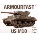 M10 US Tank Destroyer: the pack includes 2 snap together tank kits Armourfast
