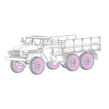 Russian URAL-4320 Truck Model kit