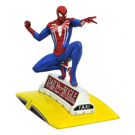Spider-Man 2018 Marvel Video Game Gallery Spider-Man on Taxi 23 cm statuette 