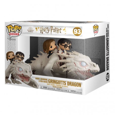 Harry Potter POP! Rides Vinyl figure Dragon w / Harry, Ron, & Hermione 15 cm Pop figures