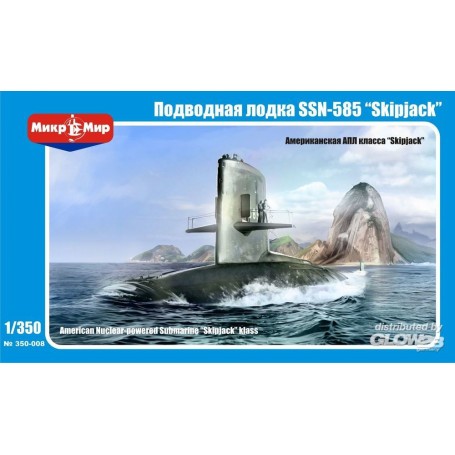 US nuclear-powered submarine skipjack Model kit