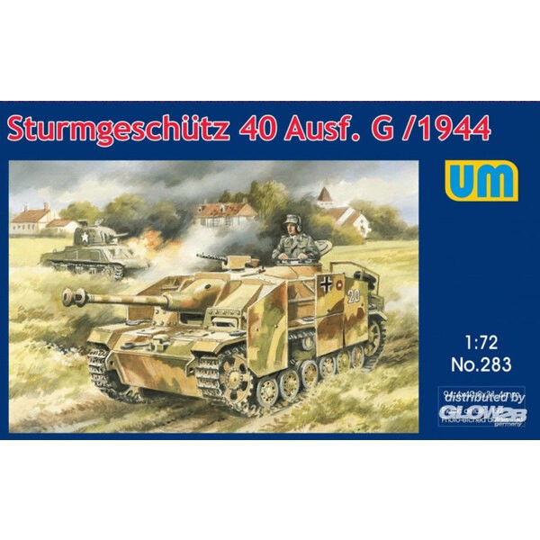 World War II 1/72 Plastic Model Kit UniModel 283 Sturmgeschutz 40 Ausf.G 1944 