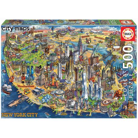 Puzzle 500 NEW YORK MAP 