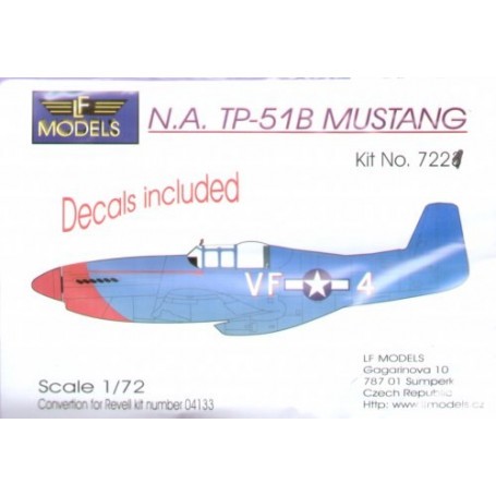TNorth American P-51B Mustang conversion (designed to be assembled with model kits from Revell RV4133) 