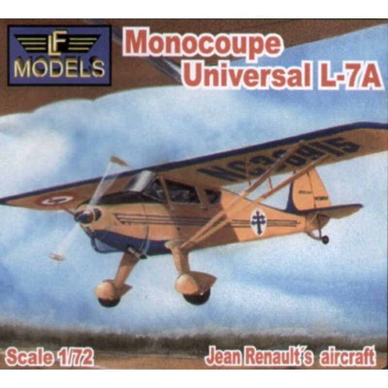 Monocoupe/Universal L-7A. Jean Renaults aircraft` Model kit