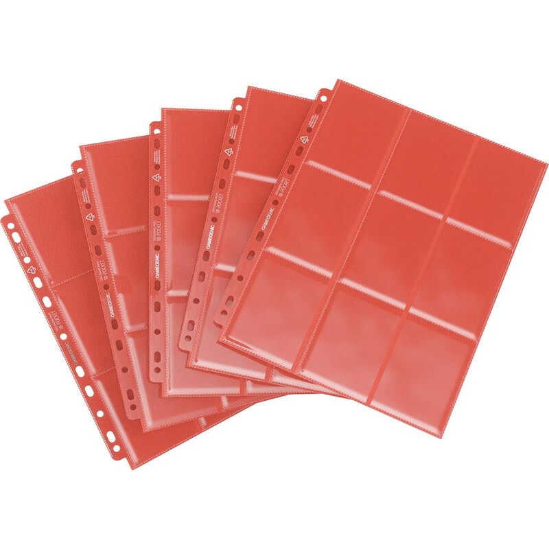 GG: 10 Pages 18 Pocket Sideloading Red Card Binders and Sheets