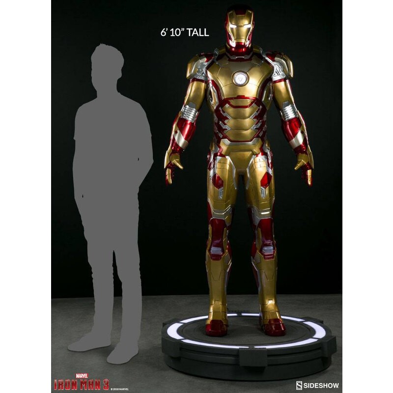SS400312 Iron Man 3 statuette 1/1 Iron Man Mark 42 215 cm