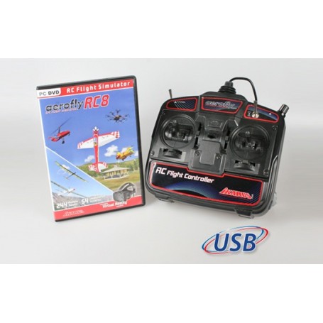Aerofly RC8 with game commander 