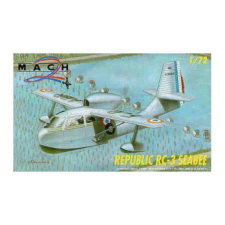 Republic RC-3 Seabee. Decals for one French aircraft  Model kit