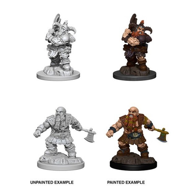 Dungeons and Dragons: Nolzur's Marvelous Miniatures - Male Dwarf Barbarian Miniature for role-playing game