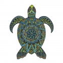 Tropical turtle wooden puzzle Jigsaw puzzle
